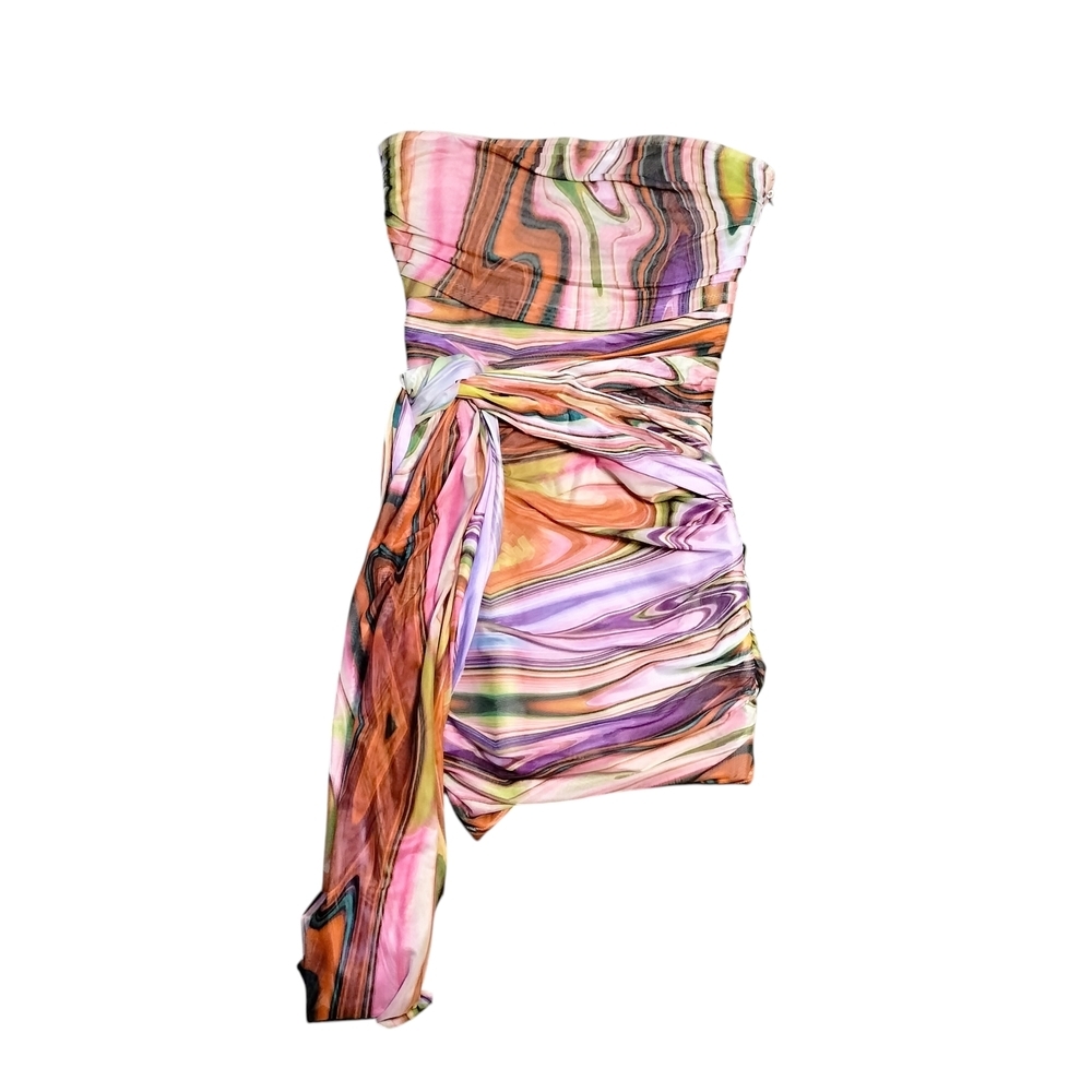 Elliatt Multicolor Whimsical Strapless Nala Dress Size Med. - Picture 6 of 9